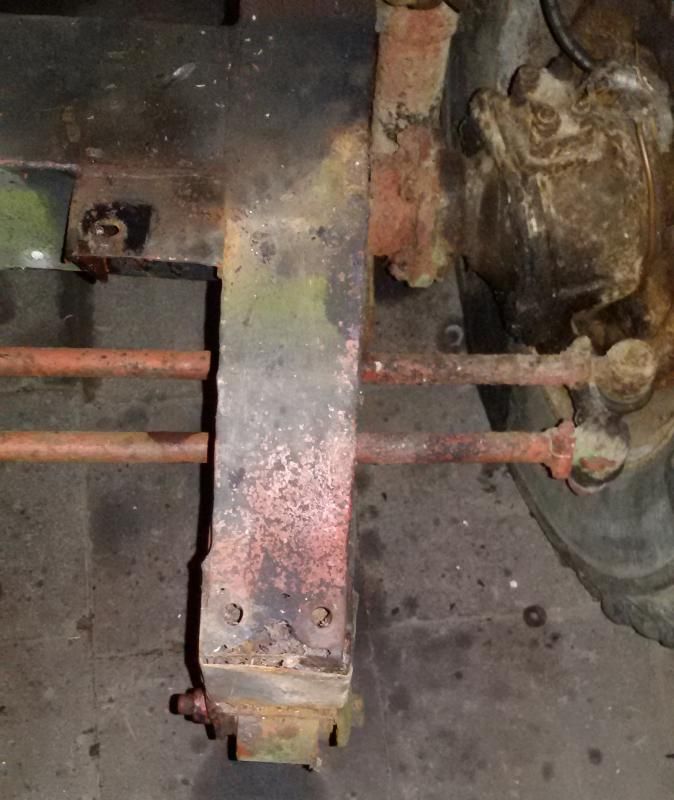 1965 series 2a front chassis damage on lhs rail.jpg