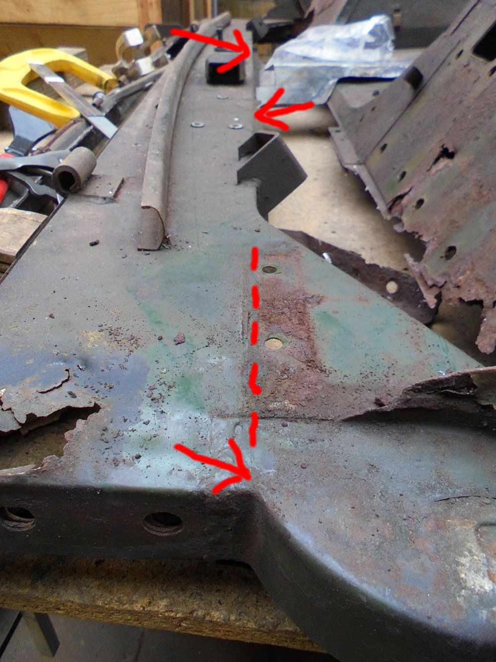 1965 series 2a station wagon bulkhead alignment point for A post.JPG