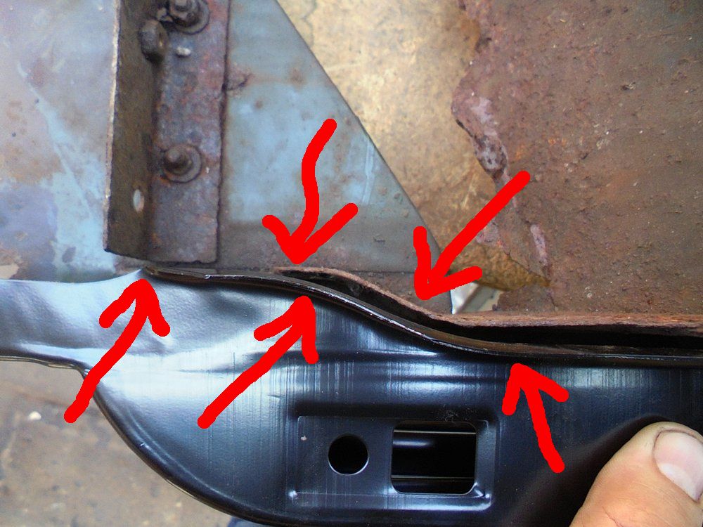1965 series 2a station wagon bulkhead replacement lower A post fitment issues1.JPG