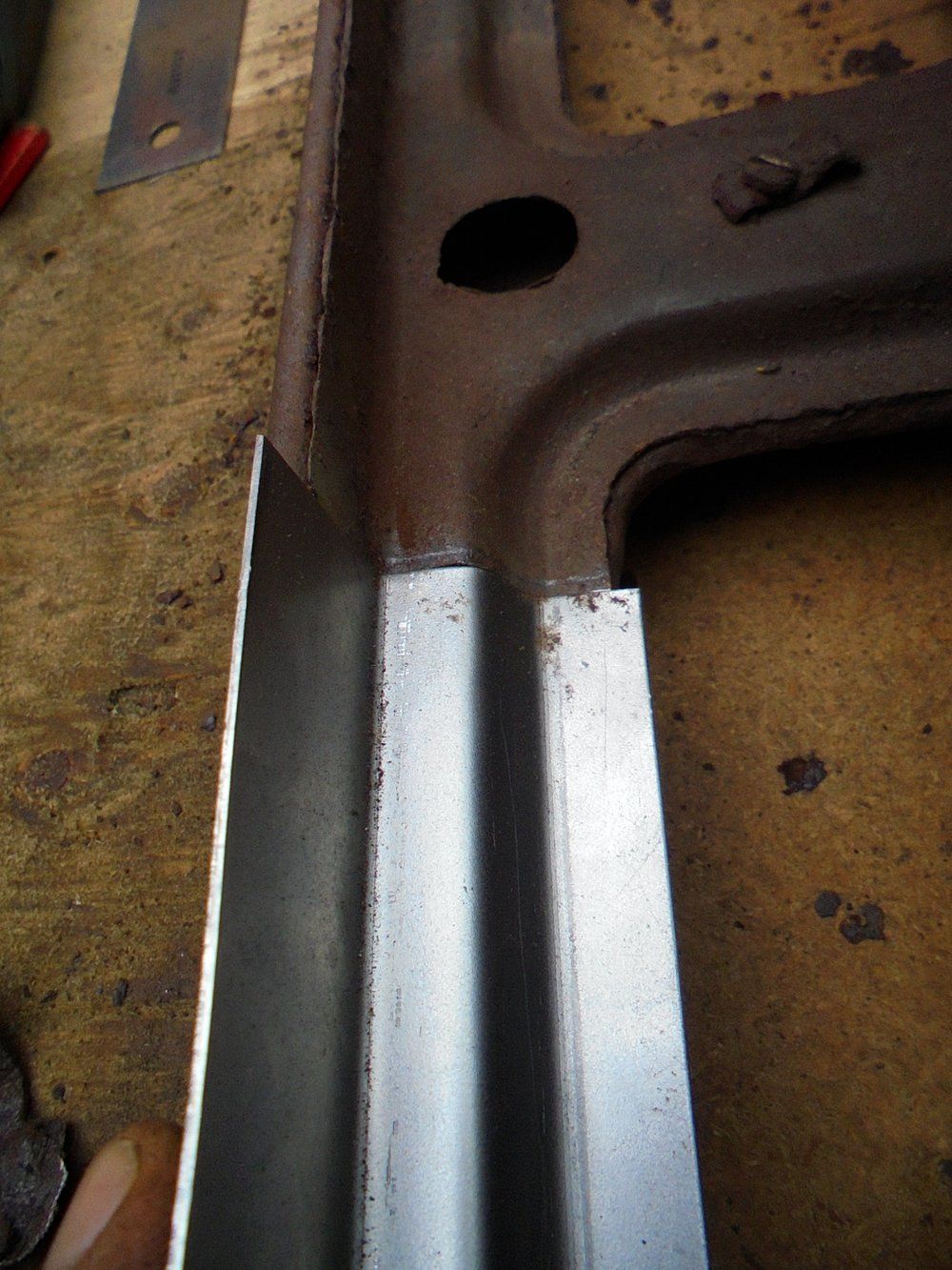 1965 series 2a station wagon bulkhead top lip repair9.JPG