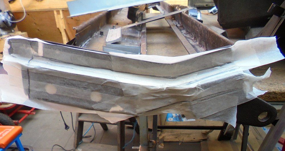1965 series 2a station wagon bulkhead upper A post section manufacture1.JPG