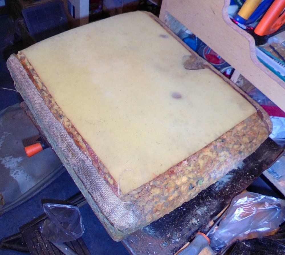 1965 series 2a station wagon centre front seat base in bits9.JPG