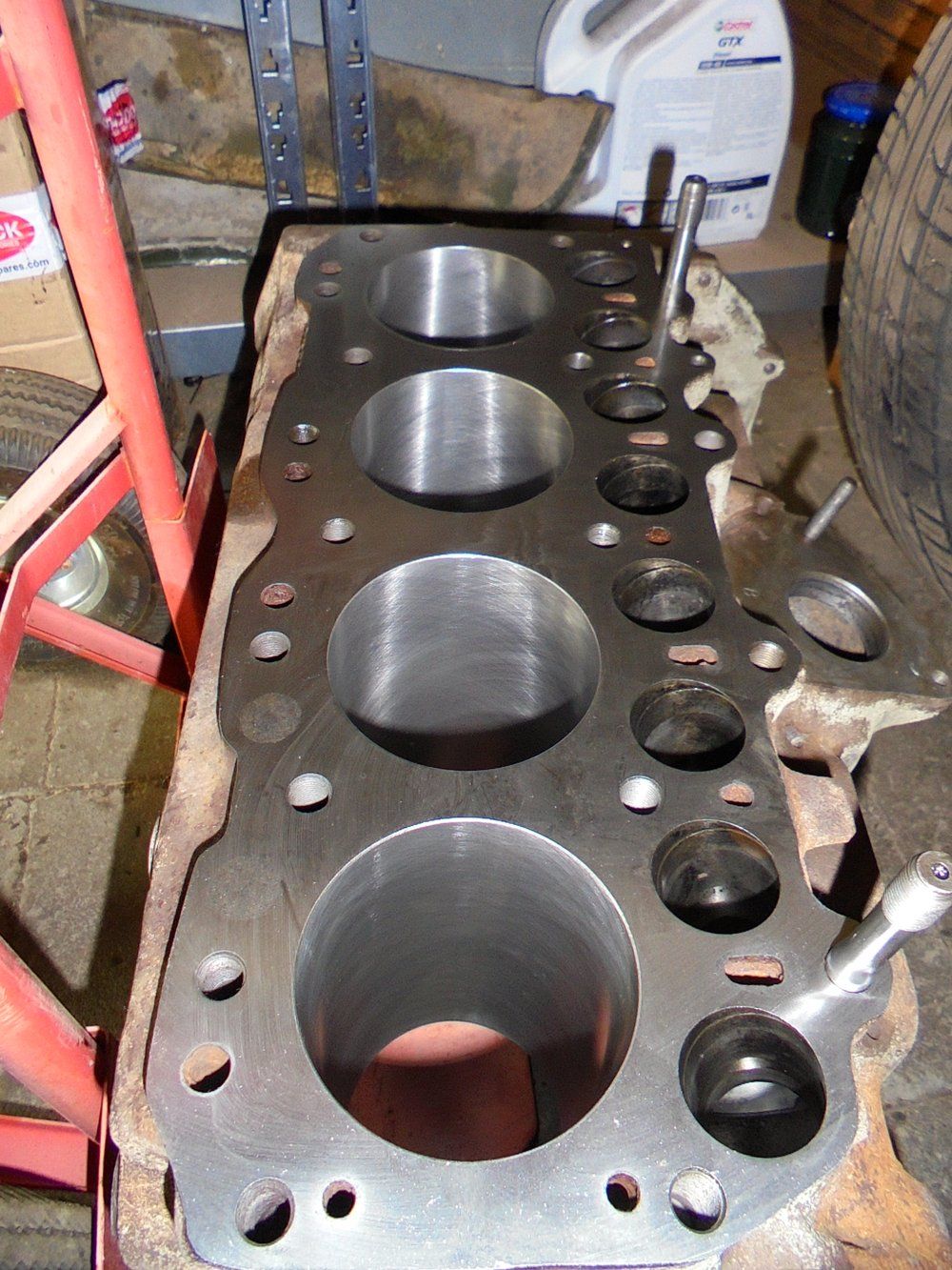 1965 series 2a station wagon engine block after machining2.JPG