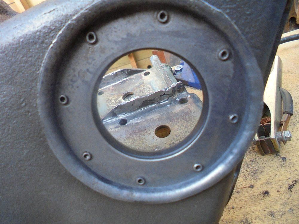 1965 series 2a station wagon front crankshaft mud shield2.JPG
