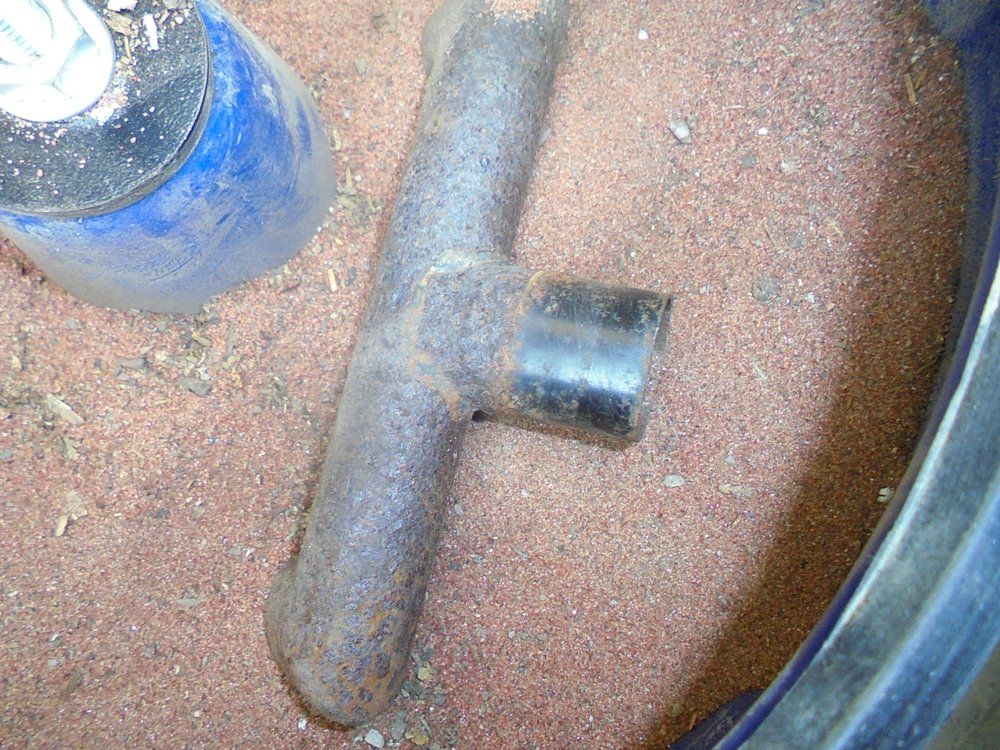1965 series 2a station wagon heater tubes in vibro drum2.JPG