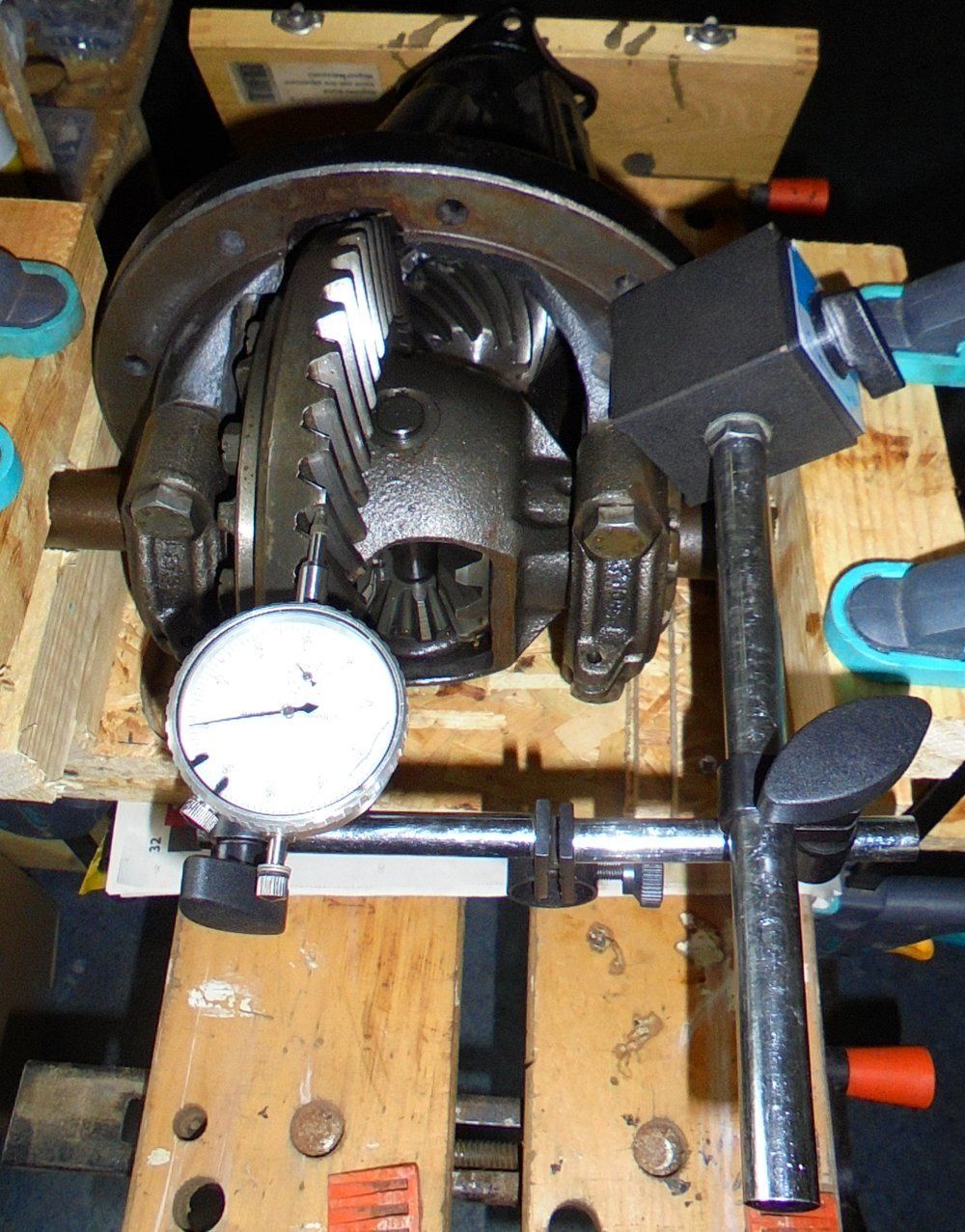 1965 series 2a station wagon measuring backlash differential.JPG