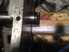 Intermediate gear shaft pulled ot for oil seal.JPG