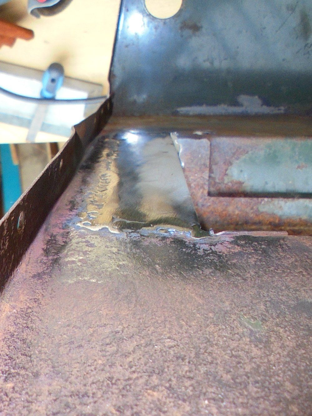 1965 series 2a station wagon battery tray first repair9.JPG