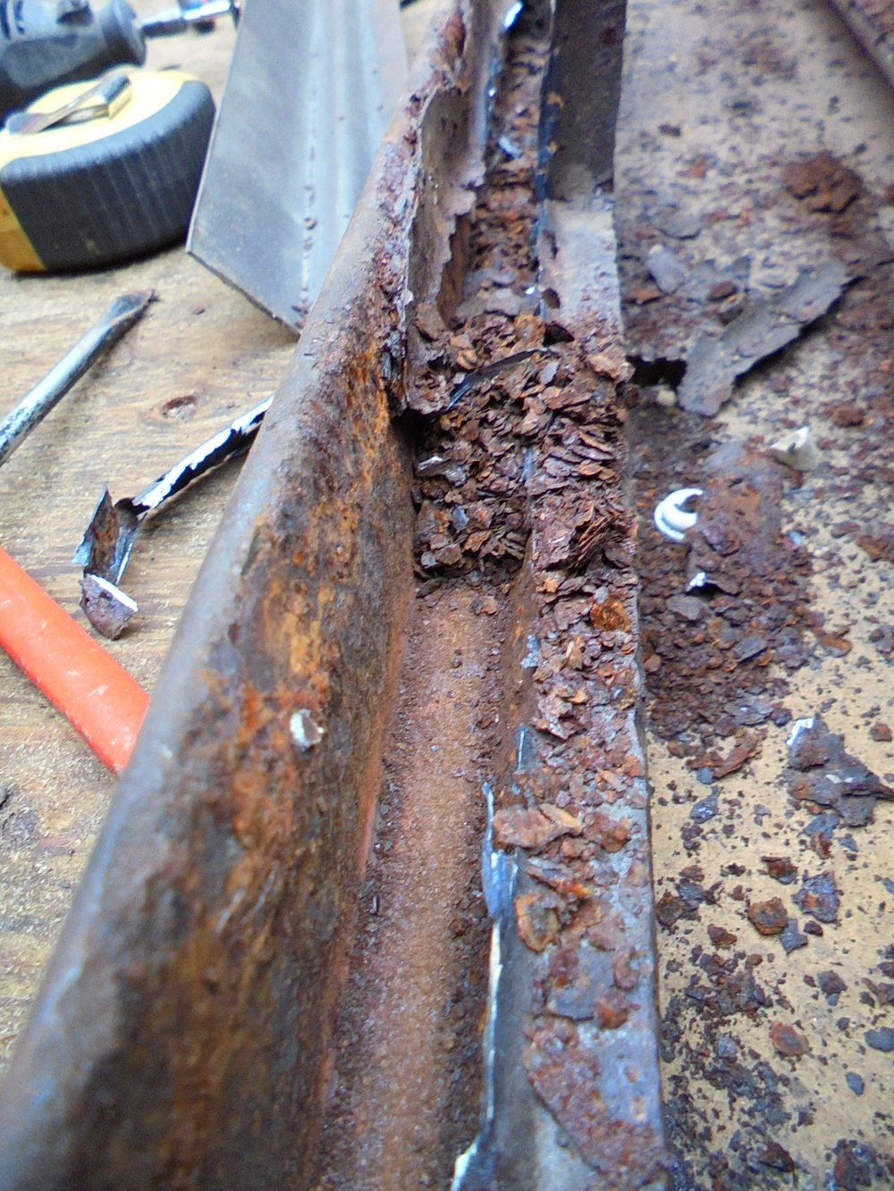 1965 series 2a station wagon bulkhead top lip repair3.JPG