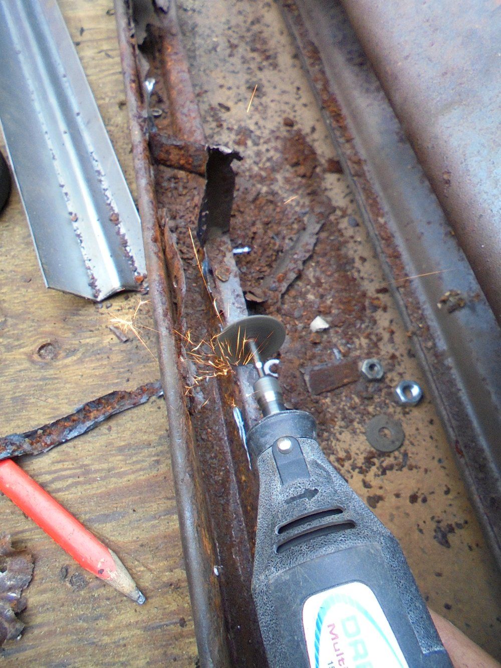 1965 series 2a station wagon bulkhead top lip repair4.JPG