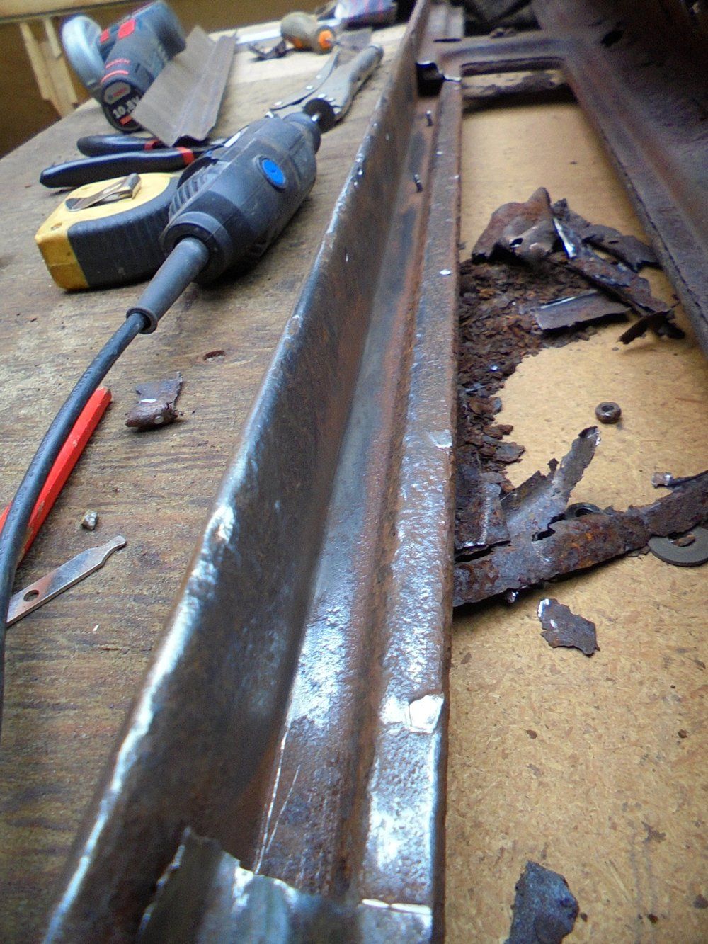 1965 series 2a station wagon bulkhead top lip repair7.JPG