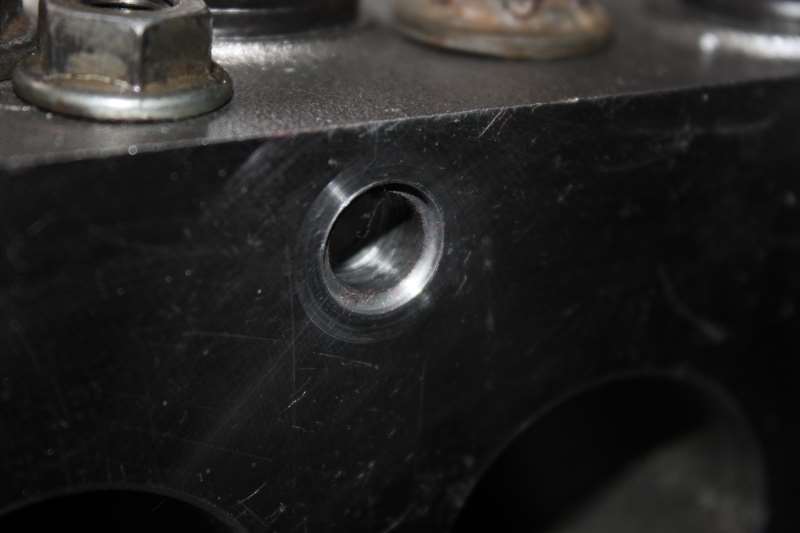 Stud hole ready for threading.jpg
